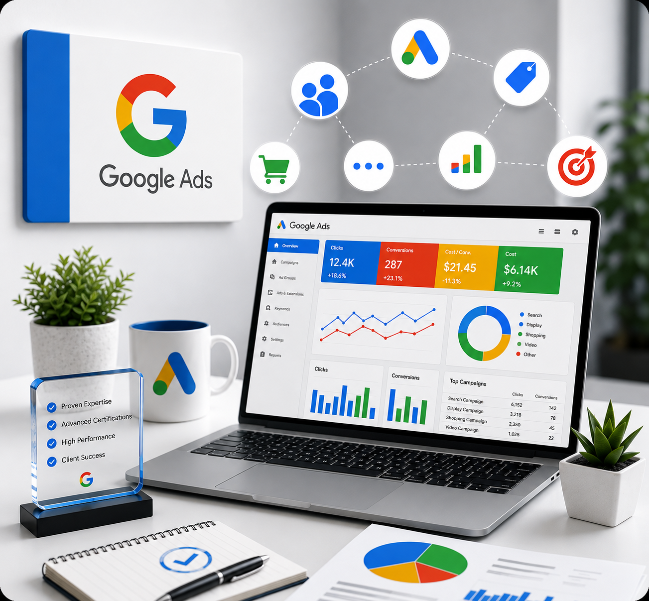 Google Ads Dashboard — Certified Google Partner Dubai